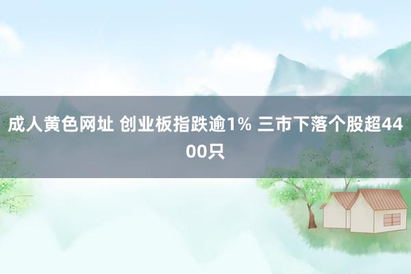 成人黄色网址 创业板指跌逾1% 三市下落个股超4400只