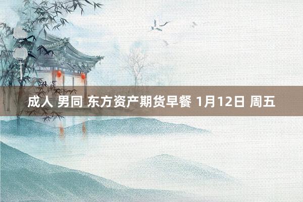 成人 男同 东方资产期货早餐 1月12日 周五