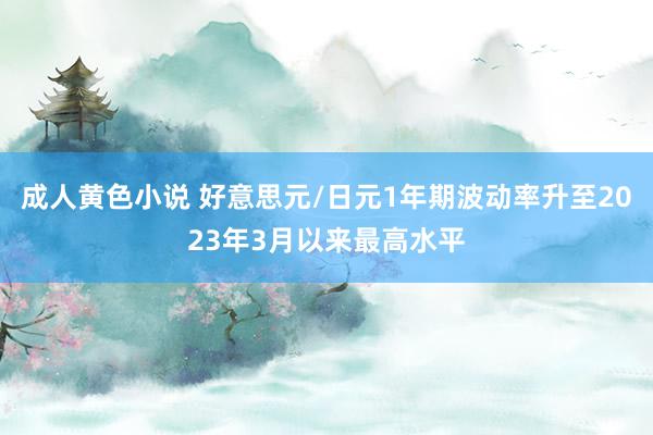 成人黄色小说 好意思元/日元1年期波动率升至2023年3月以来最高水平